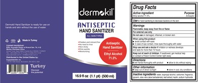 Dermokil 500ml Bottle Pump Label 1